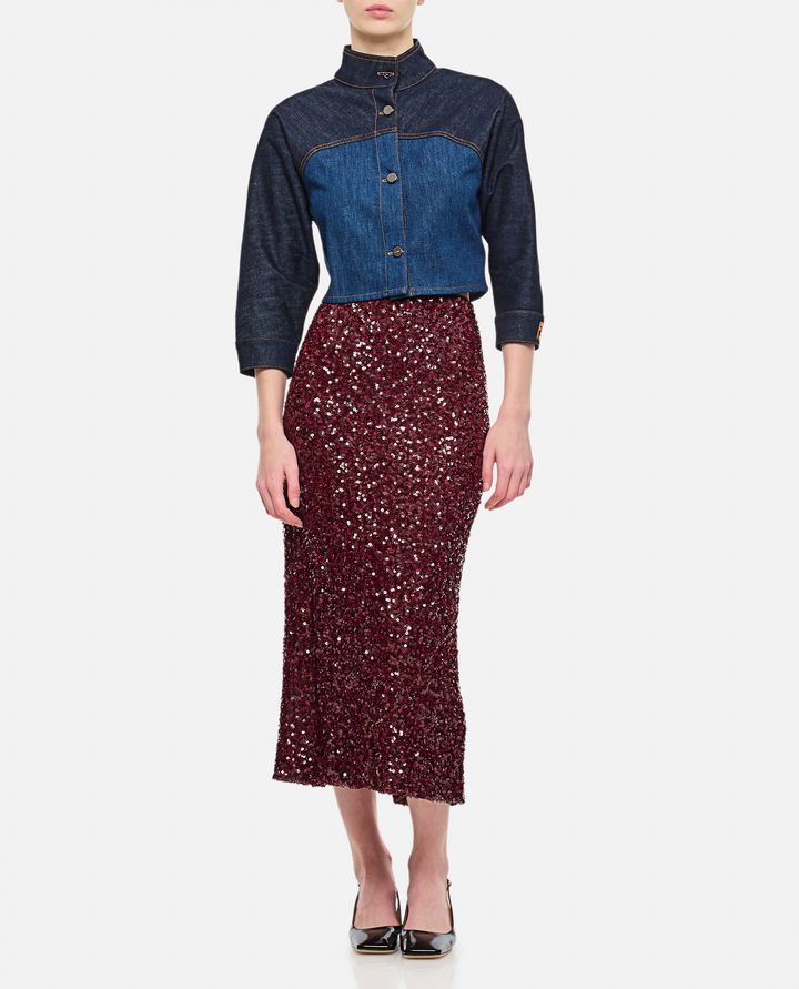 Rotate Birger Christensen - SEQUIN MIDI PENCIL SKIRT_2