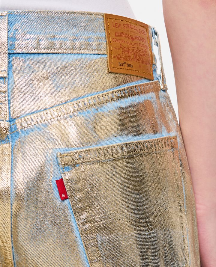 Levi Strauss & Co. - 501 '90 ANKLE METALLIC DENIM PANTS_4