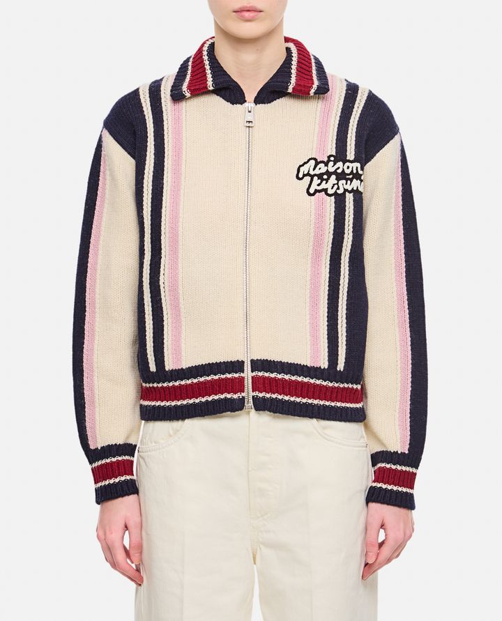 Maison Kitsuné - KNITTED COLLEGE BLOUSON_1