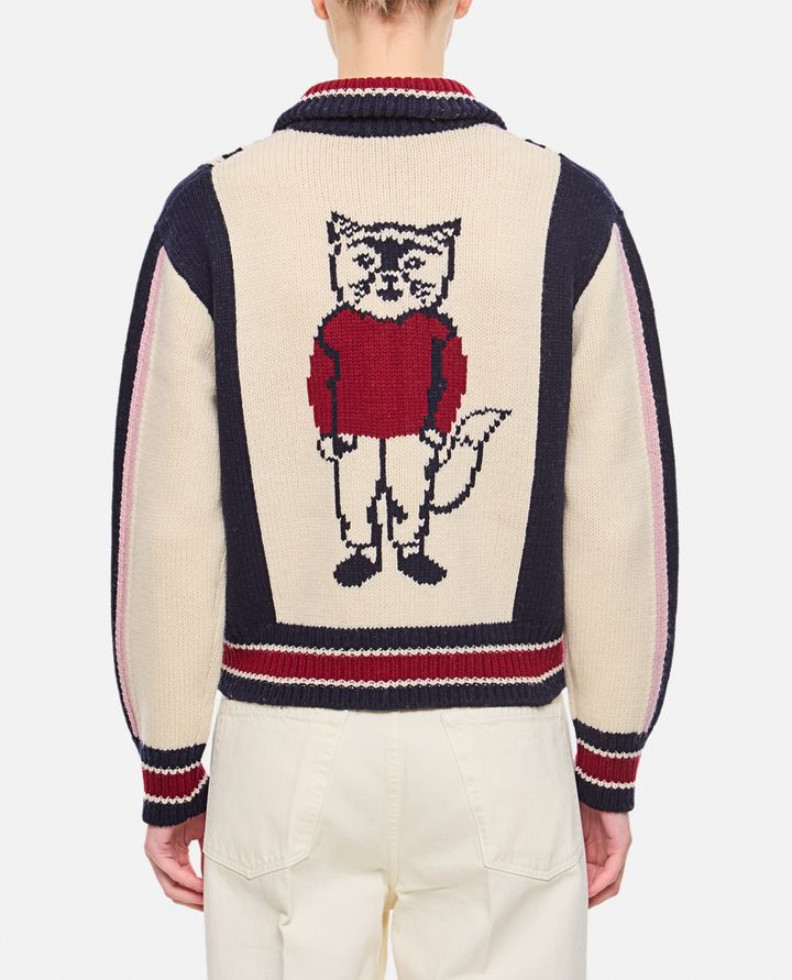 Maison Kitsuné - KNITTED COLLEGE BLOUSON_3