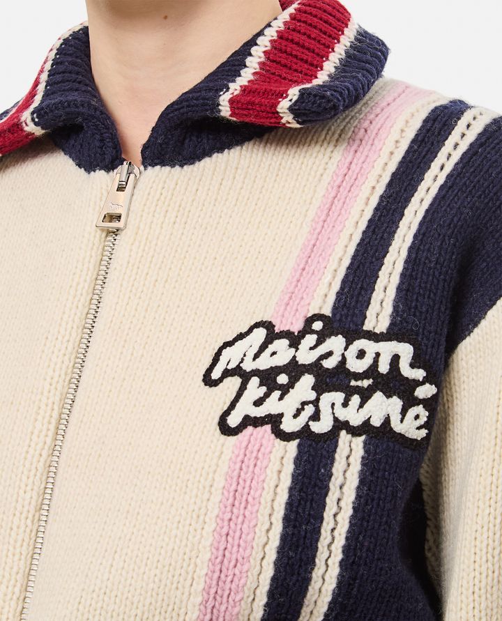 Maison Kitsuné - KNITTED COLLEGE BLOUSON_4