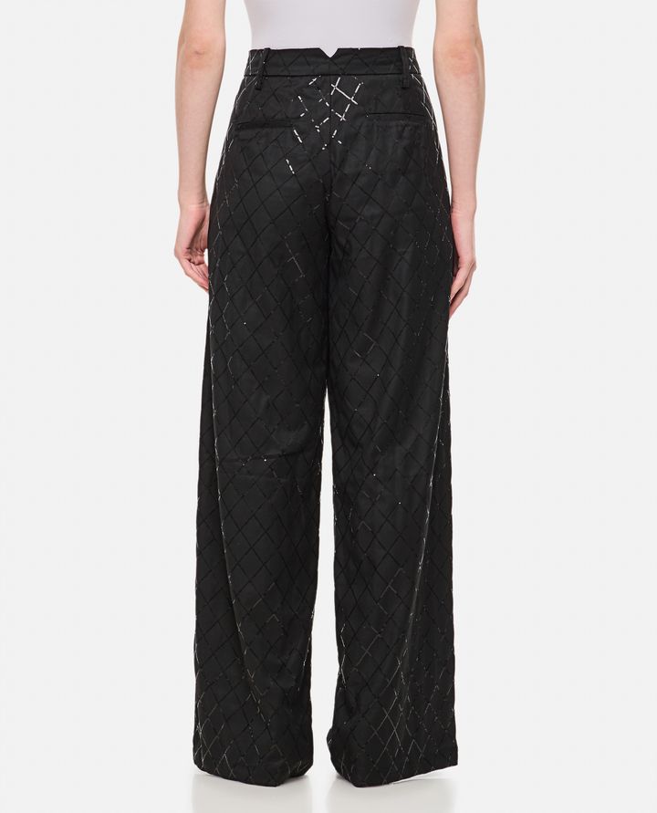 Rotate Birger Christensen - WIDE LEG SEQUINS PANTS_3