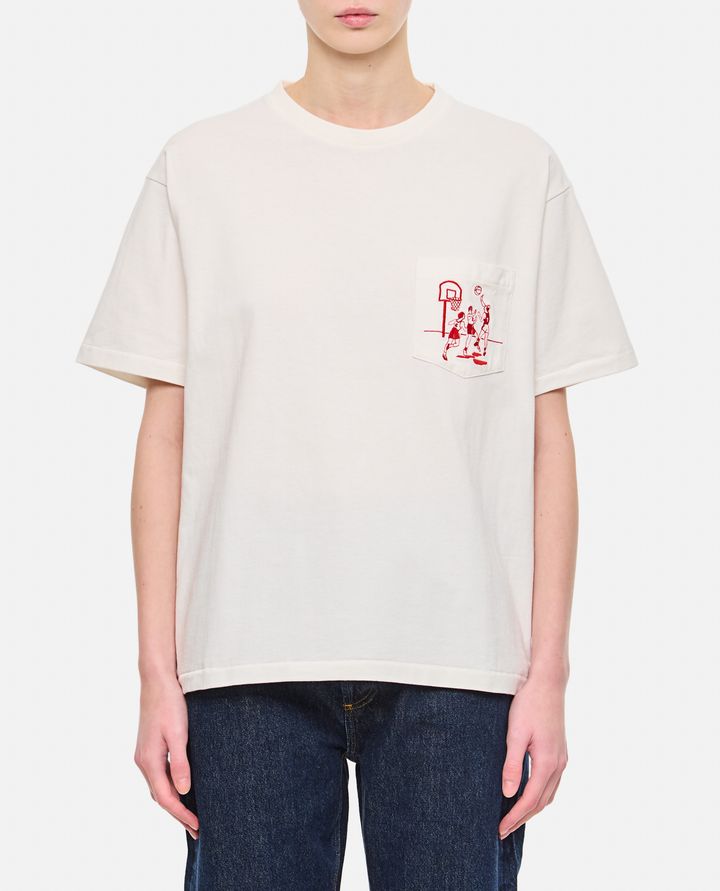 Bode New York - EMBROIDERED HOOP TEE_1