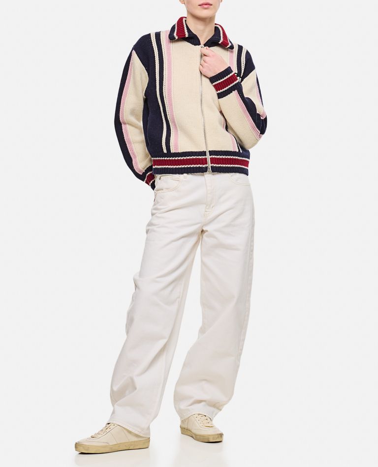 Frame Le Mec Raw After Denim Pants In White