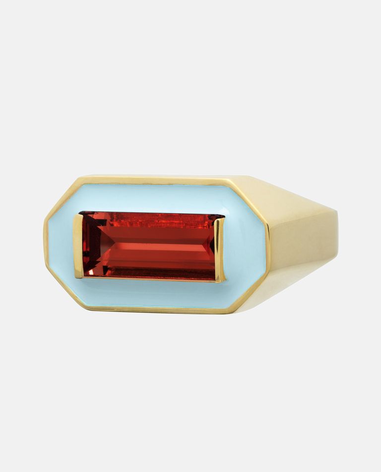 ALIITA リング DECO MAXI BAGUETTE RING DECO MAXI BAGUETTE CHRYSOPRASE RING – ALIITA