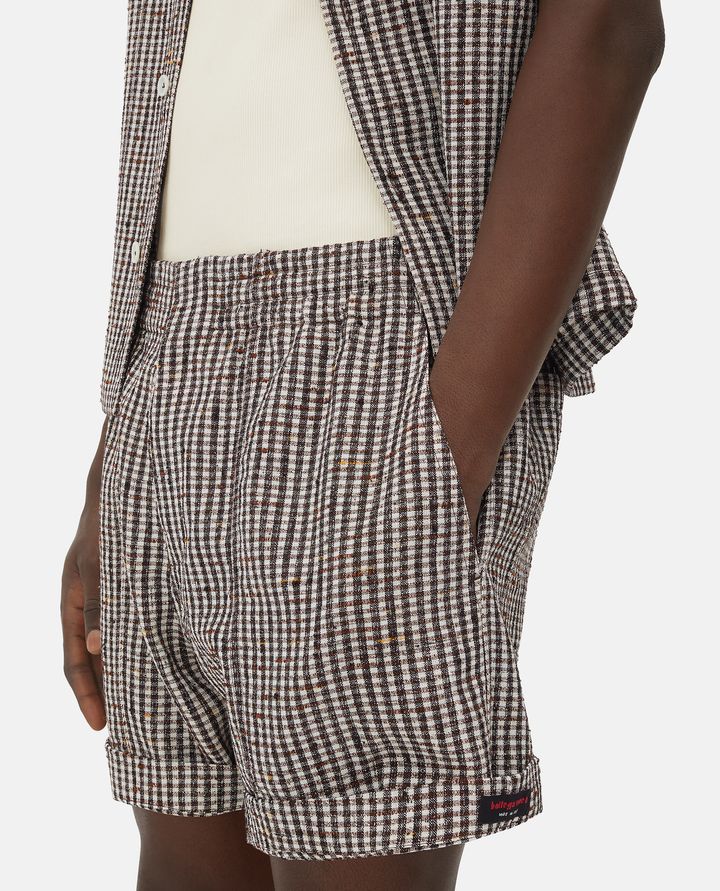 Bottega Veneta - CHECKED SHORTS_4