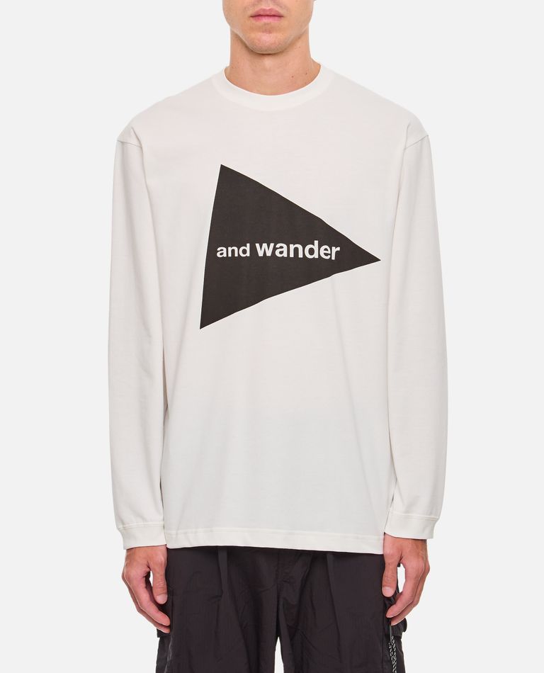 And Wander Logo-print T-shirt In White