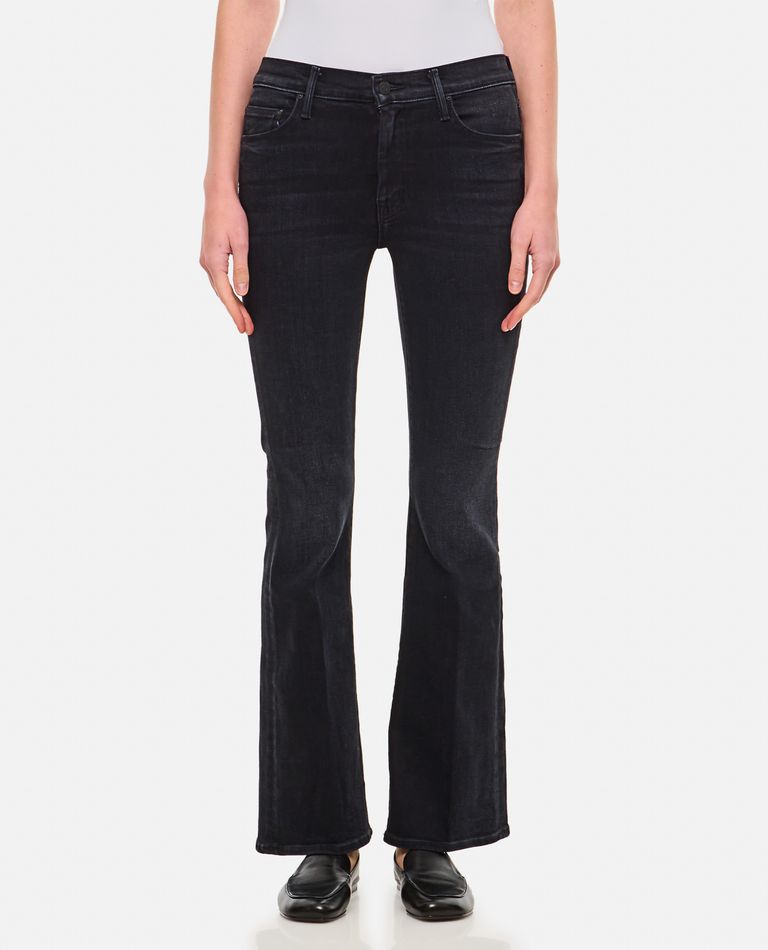 Mother The Weekender Fray Jeans Chip On My Shoulder In Black