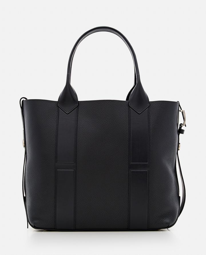 Hogan - MEDIUM SCRIPT LEATHER SHOPPING BAG_8