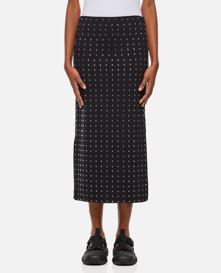 Sportmax - NOME CRYSTAL LYCRA MIDI SKIRT_1