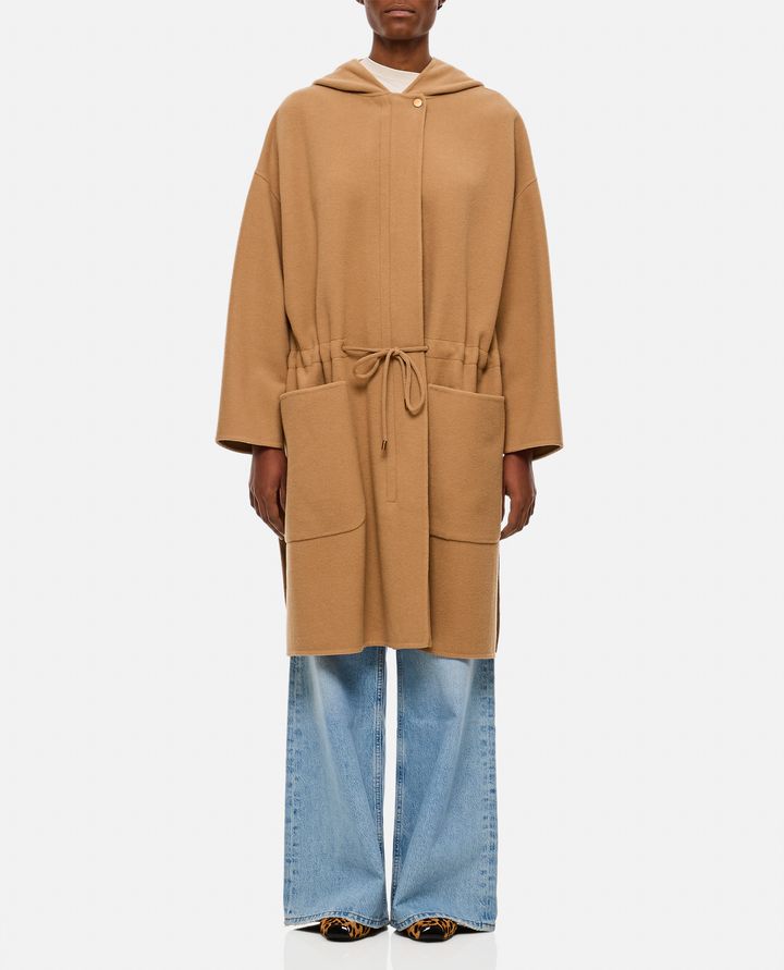 Max Mara - MIELE HOODED COAT WITH COULISSE_1