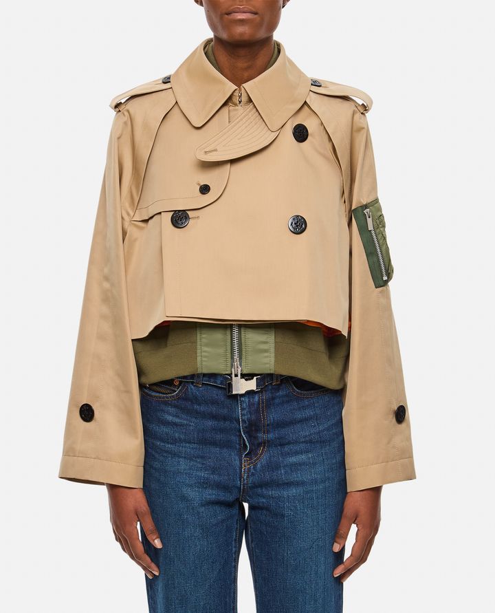 Sacai - COTTON GABARDINE X NYLON TWILL BLOUSON_1