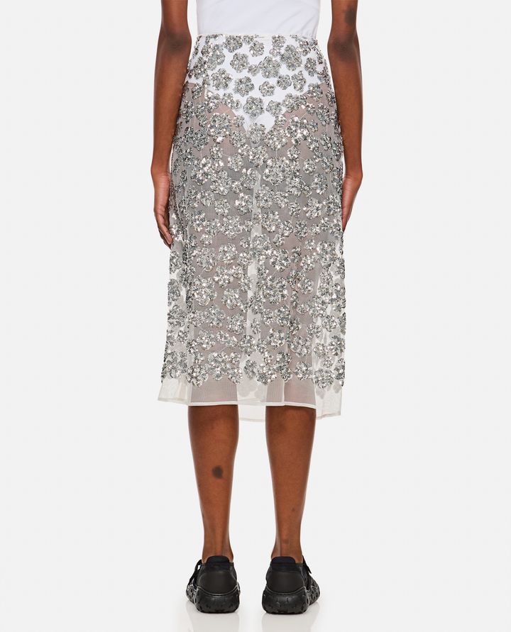 Cecilie Bahnsen - ARIANA SKIRT UME FLORAL SEQUINS SILVER_3