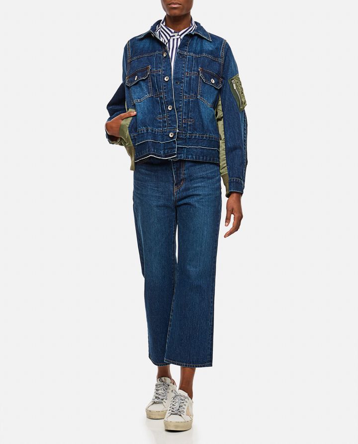 Sacai - DENIM X NYLON TWILL JACKET_2