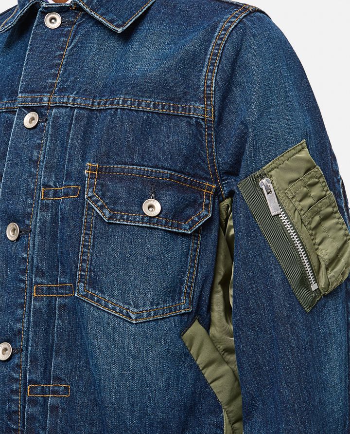 Sacai - DENIM X NYLON TWILL JACKET_4