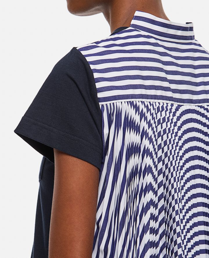 Sacai - COTTON POPLIN X COTTON JERSEY T-SHIRT_4