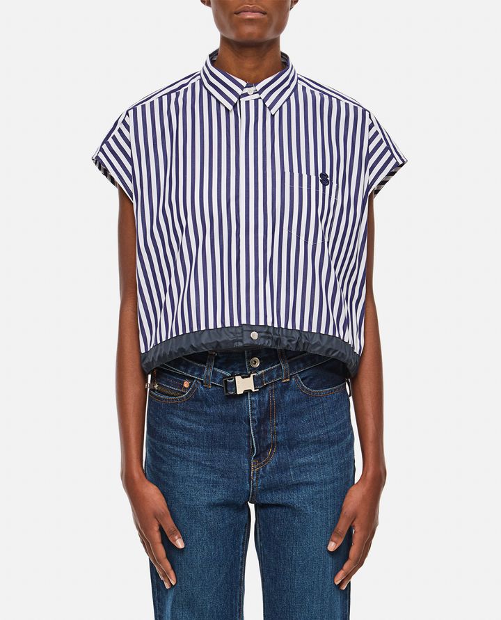 Sacai - SHORT COTTON POPLIN SHIRT_1