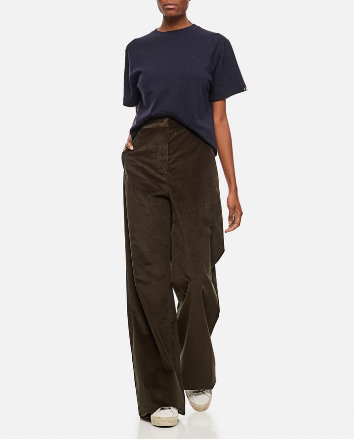 Max Mara - TRITONE VELVET FLARED PANTS_2