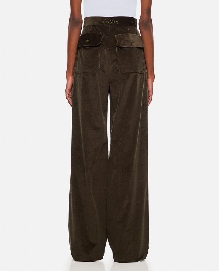 Max Mara - TRITONE VELVET FLARED PANTS_3