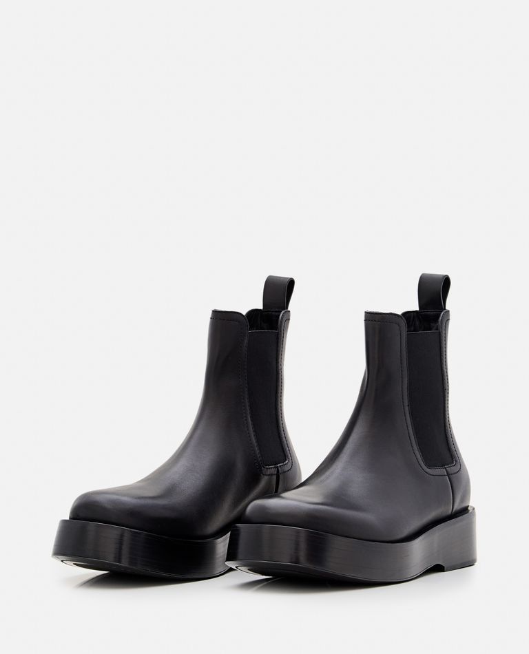 Bottega Veneta Torino Chelsea Ankle Boots In Black