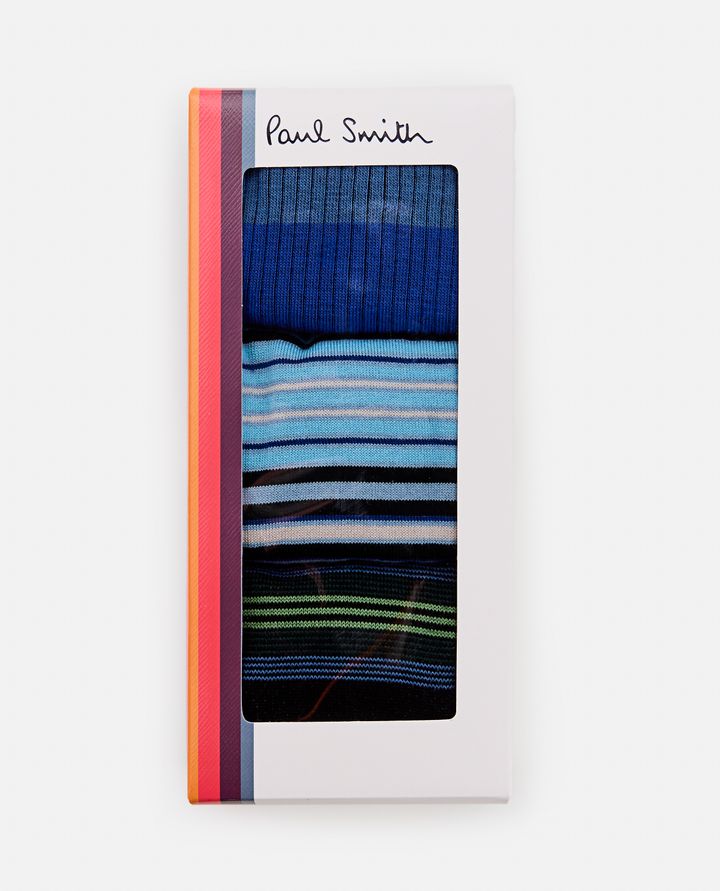 Paul Smith - MEN SOCK 3 PACK BLUE MIX_1