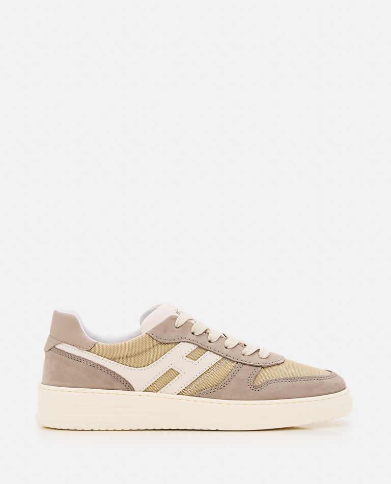 Hogan H630 Lace Up Sneakers In Beige