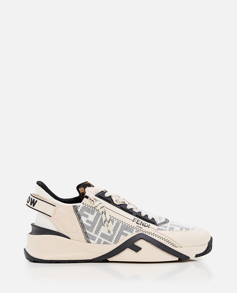 Shop Fendi Sneakers Flow Ff In White
