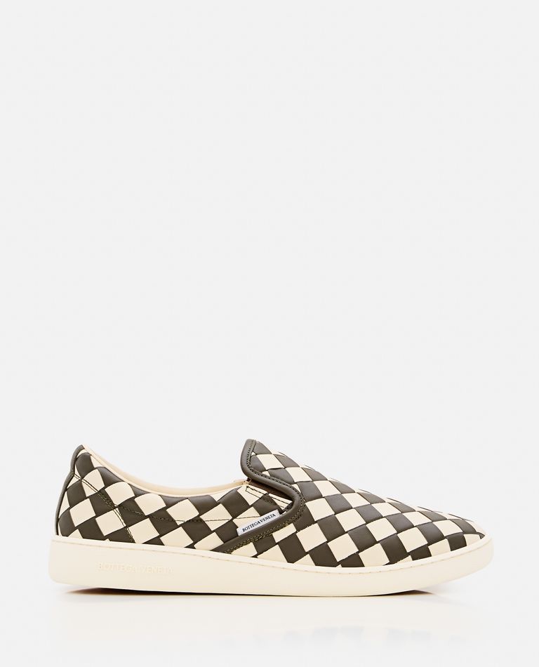 Bottega Veneta Men Sawyer Sneaker City Calfskin Bicolor In White