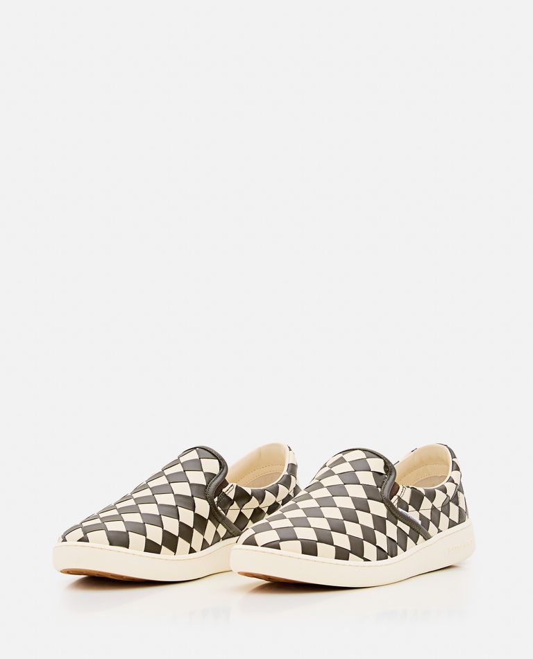 Bottega Veneta Men Sawyer Sneaker City Calfskin Bicolor In White