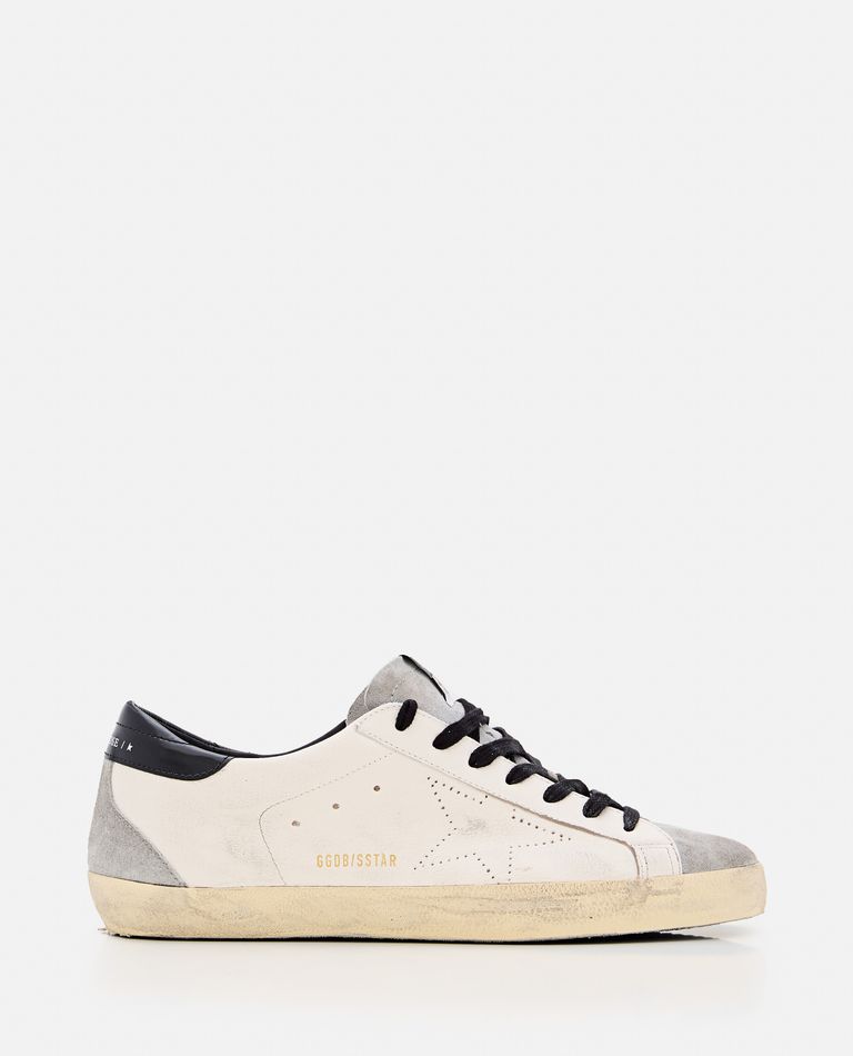 Golden Goose Deluxe Brand White Low Top Sneakers With Suede Toe In White