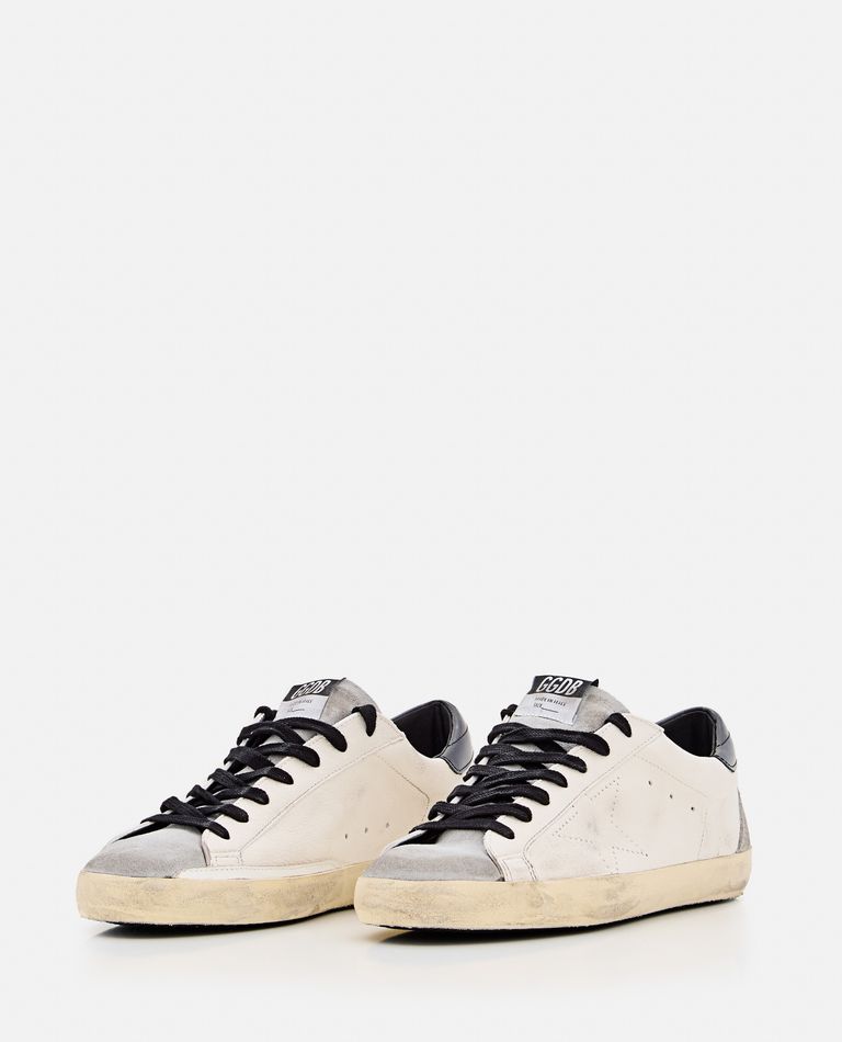 Golden Goose Deluxe Brand White Low Top Sneakers With Suede Toe In White
