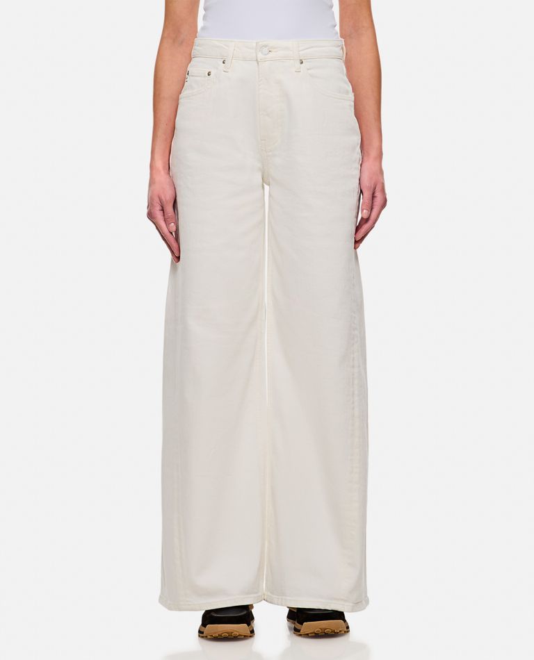 Ag Deven High-rise Ultra Wide-leg Jeans In White