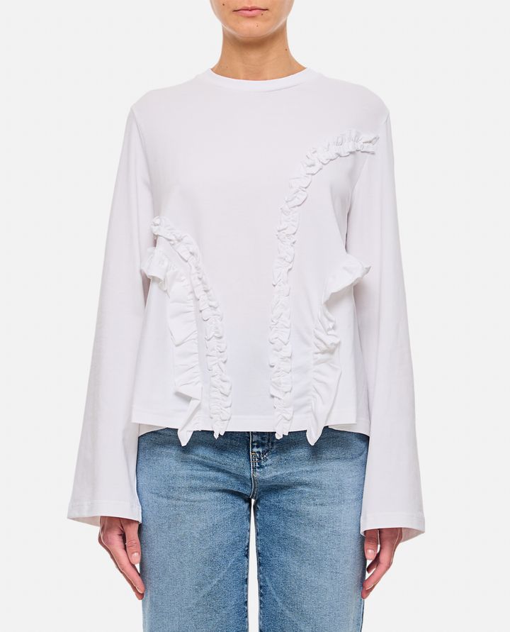 Cecilie Bahnsen - ALVA T-SHIRT JERSEY WHITE_1