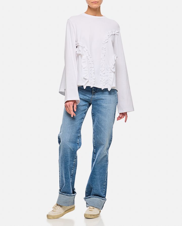 Cecilie Bahnsen - ALVA T-SHIRT JERSEY WHITE_2