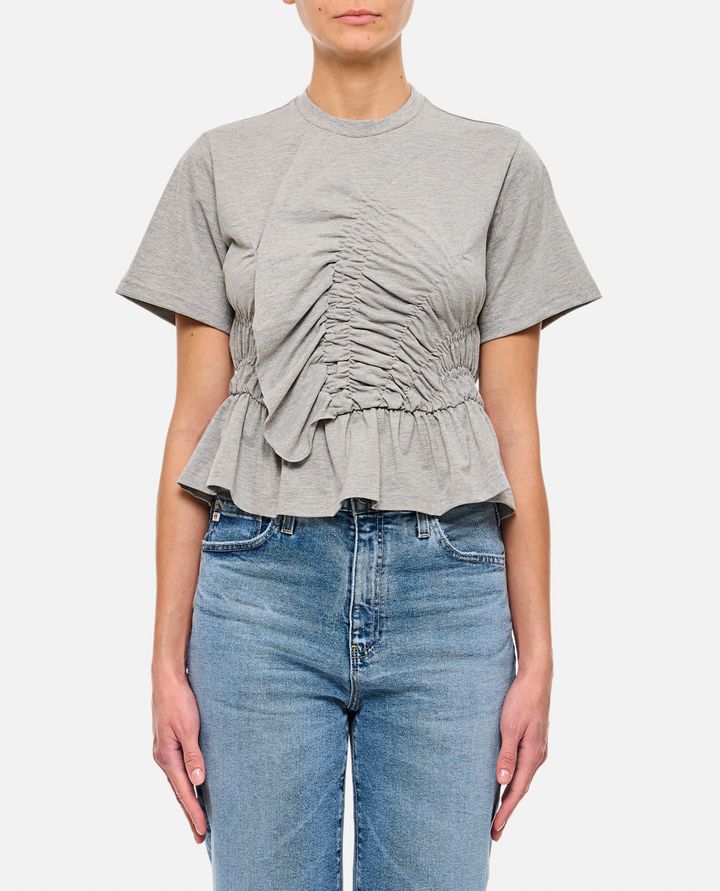 Cecilie Bahnsen - ACE TOP JERSEY GREY MELANGE_1