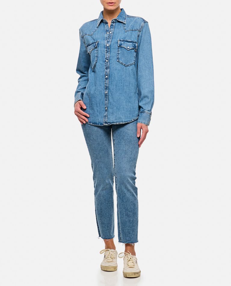 Frame Le Sleek Straight Jeans In Blue