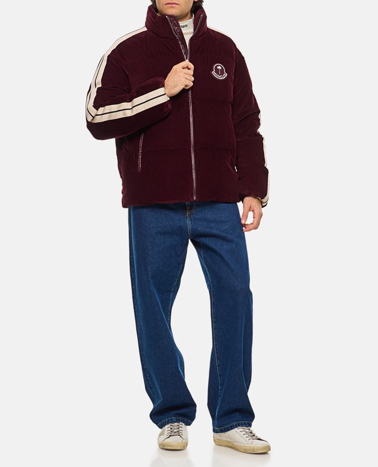 Moncler Genius X Palm Angels Abrolhos Corduroy Down Jacket In Red