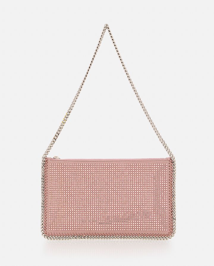 Stella McCartney - POCHETTE ACCESSOIR ALL OVER CRYSTAL HOTFIX ON ALTER SUEDE_4