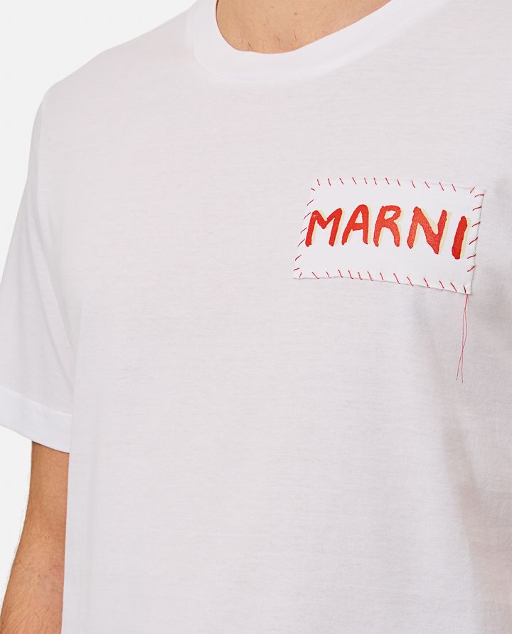 Marni - COTTON MINI LOGO T-SHIRT_4