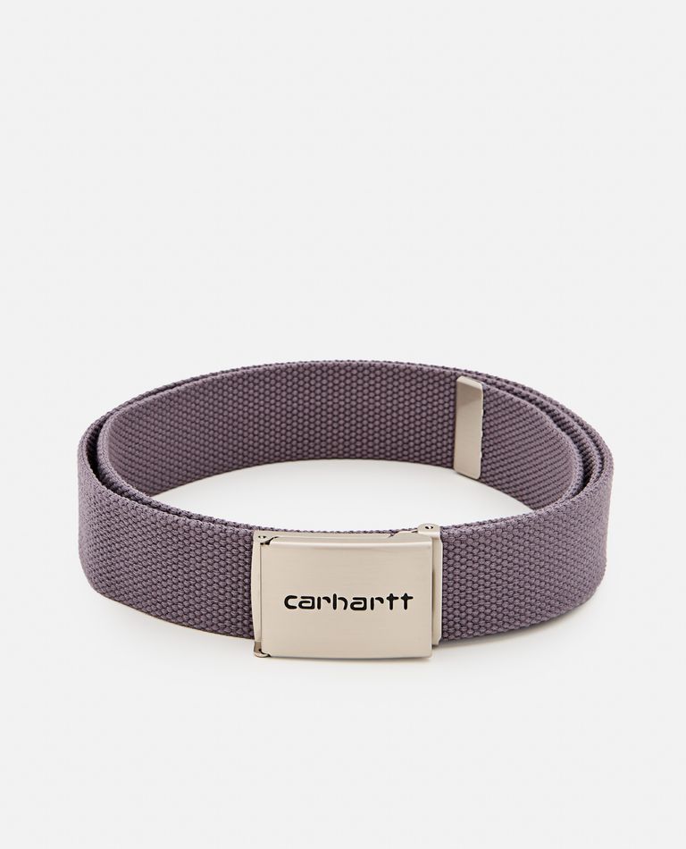 Carhartt Clip Belt Chrome In Grey