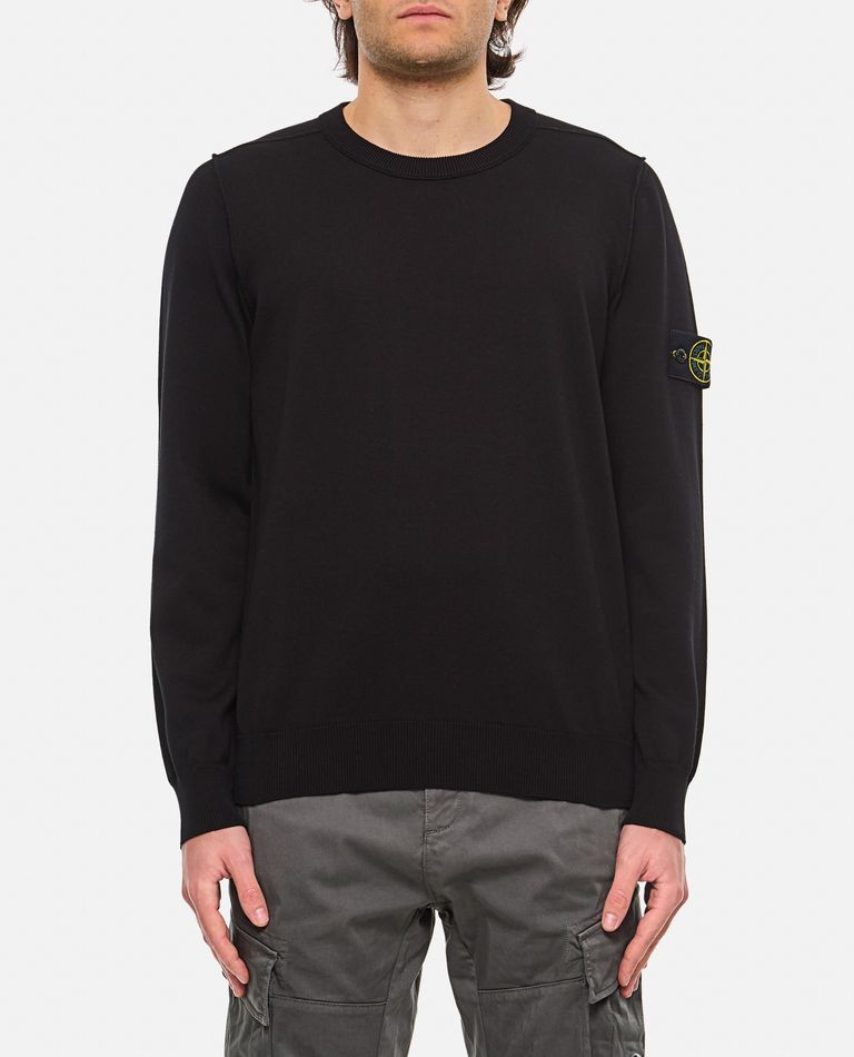 CREWNECK SWEATSHIRT WITH TOPSTITCHED DETAILS for Men Stone Island Biffi