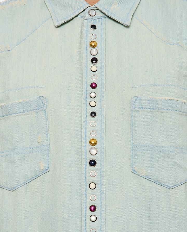 Golden Goose - GOLDEN COLLECTION DENIM SHIRT_4