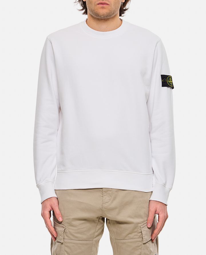 Stone Island - CREWNECK SWEATSHIRT WITH RIBBED DETAILS_1