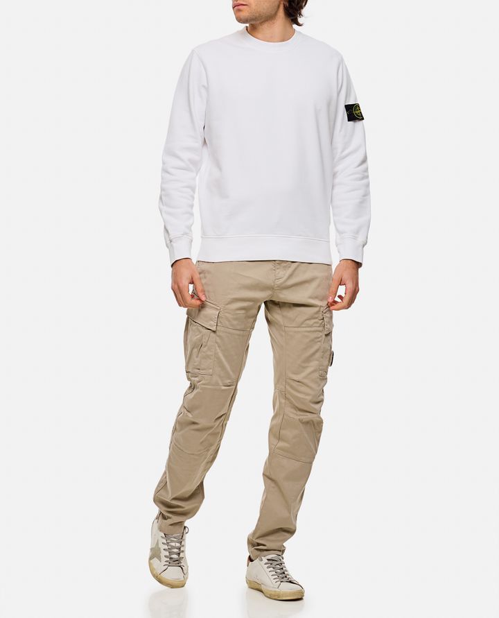 Stone Island - CREWNECK SWEATSHIRT WITH RIBBED DETAILS_2