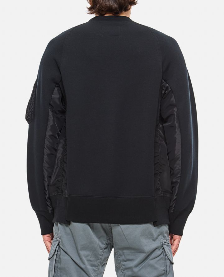 Sacai - SPONGE SWEAT X NYLON TWILL PULLOVER_3