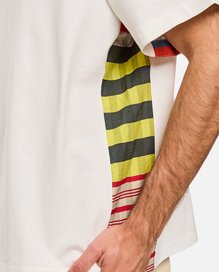 Bottega Veneta - T-SHIRT WITH SIDE DETAIL, COLORFUL FABRIC_4