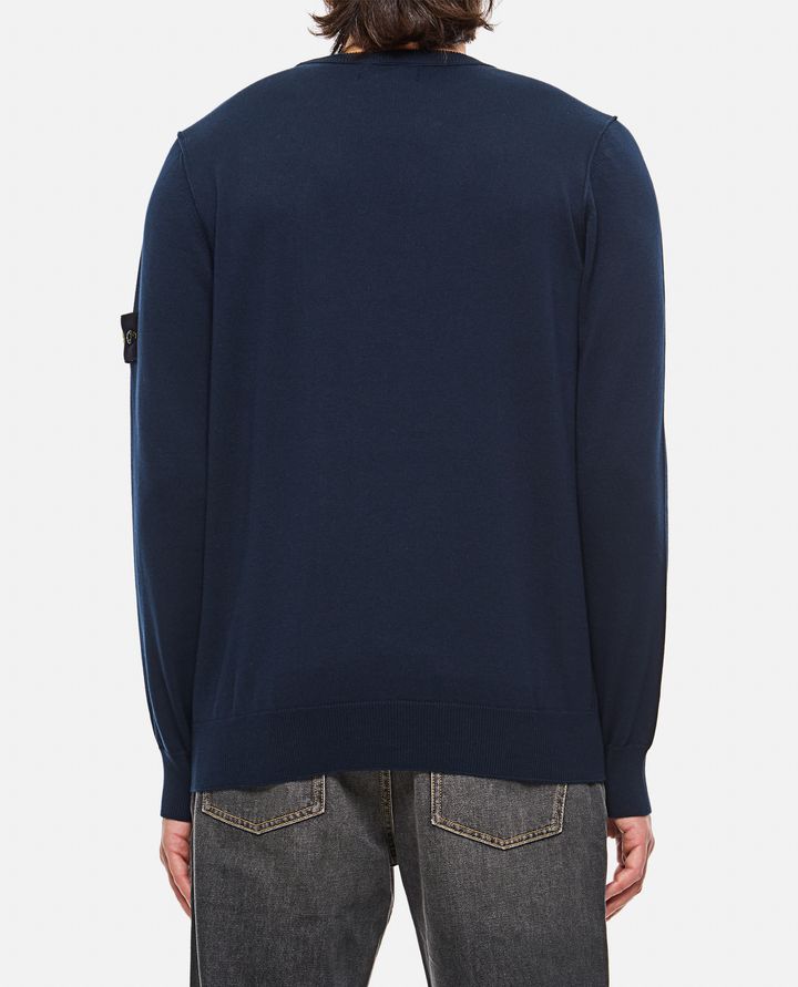 Stone Island - COTTON PULLOVER WITH LOGO BADGE_3