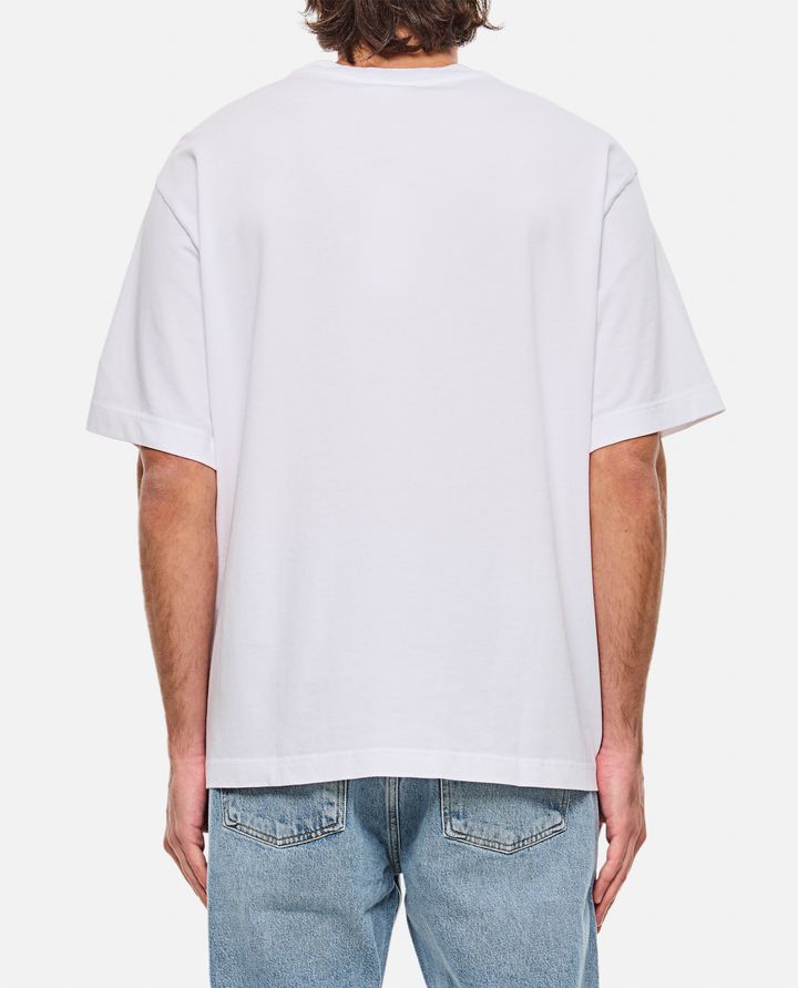 Maison Kitsuné - MAISON KITSUNE HANDWRITING EMBROIDERY OVERSIZE TEE_3