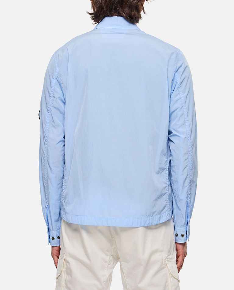 C.P. Company Men's Chrome-R Lens Overshirt Flint Stone Blue