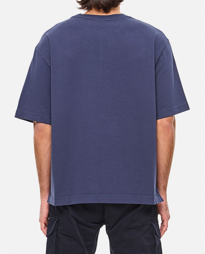 Maison Kitsuné - MAISON KITSUNE HANDWRITING EMBROIDERY OVERSIZE TEE_3